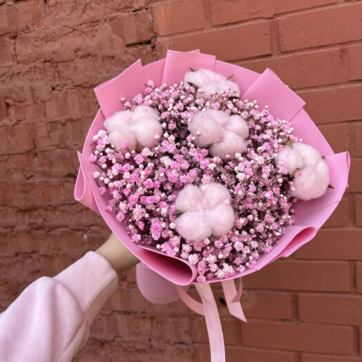 Авторский букет «Розовое облачко🌸»