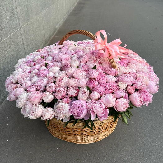 Пионы в корзине 201