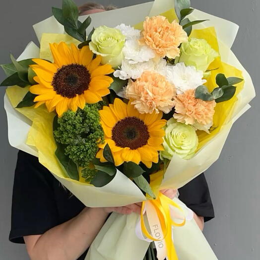 Букет из Роскошных подсолнухов 🌻