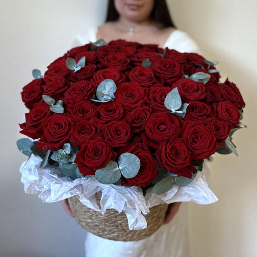 Moulin Rouge L (Композиция из 51 красной розы)