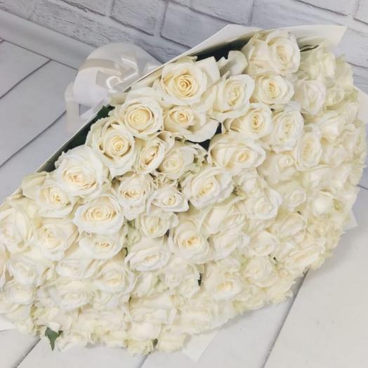 Ramo de 101 rosas blancas
