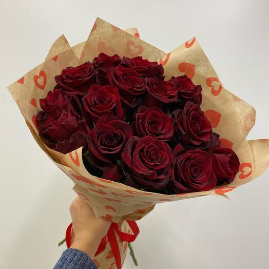Bouquet "Passion" (15 roses 🌹)