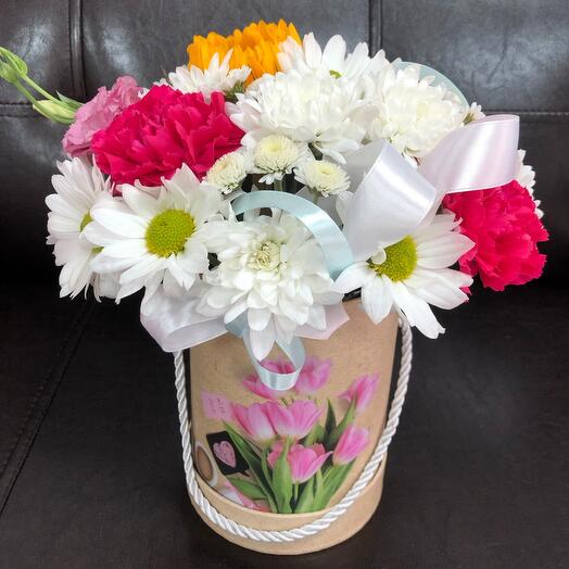 Цветы в коробке