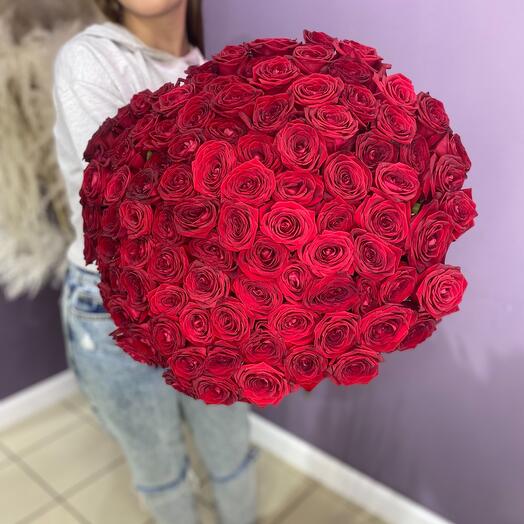 Букет из 101 розы Эквадор Premium 🌹
