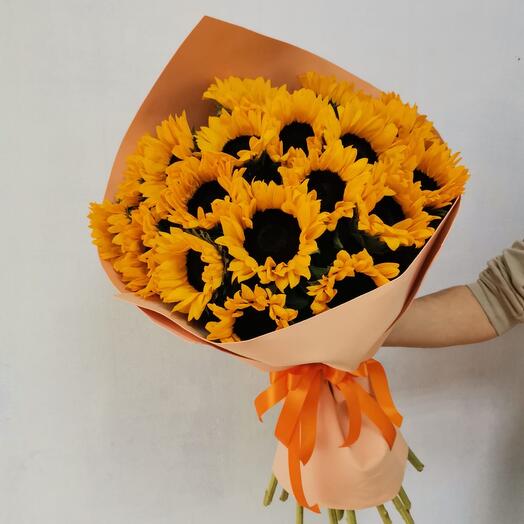 Ramo de 19 girasoles