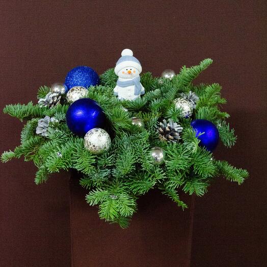 Круглый Синяя зима