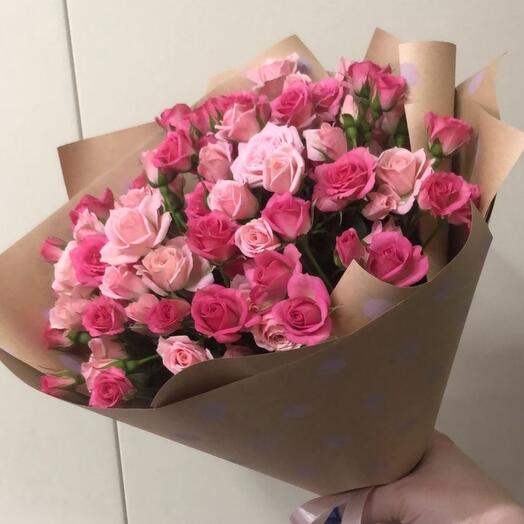 Mezcla de ramo de rosas arbustivas