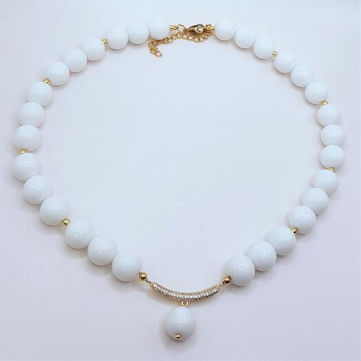 Collar: blanco de Lujo
