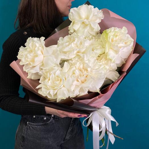 9 rosas francesas blancas