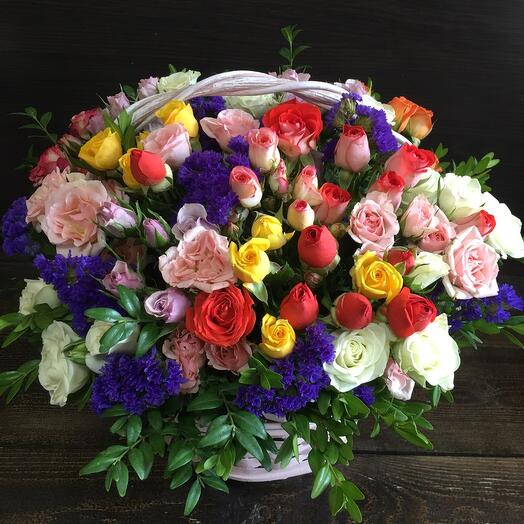 Cesta de flores