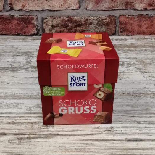 Шоколадные конфеты Ritter Sport Choco Cubes Joghurt с йогуртовой начинкой (Германия), 176 г