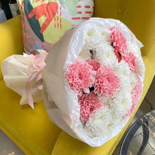 Букет из кустовых хризантем🤍🌸