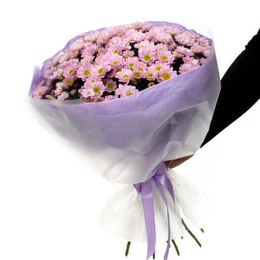 Monookette de crisantemos Santini (ROSSI PINK), Ramo de IL FIORE