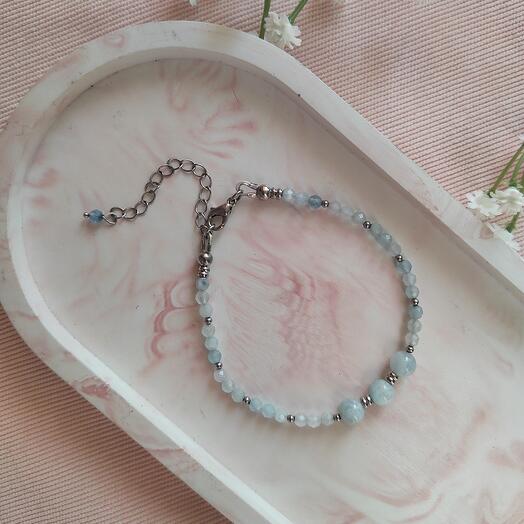 Браслет из аквамарина