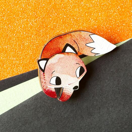 Sly fox Brooch
