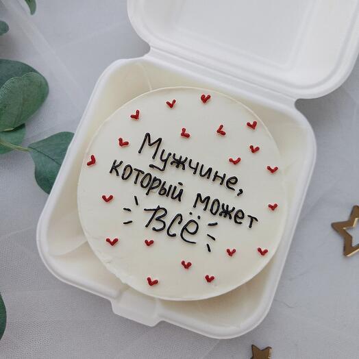 Бенто-торт для мужчины на 23 февраля