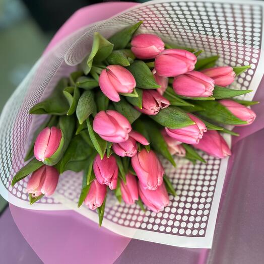 Розовый тюльпан