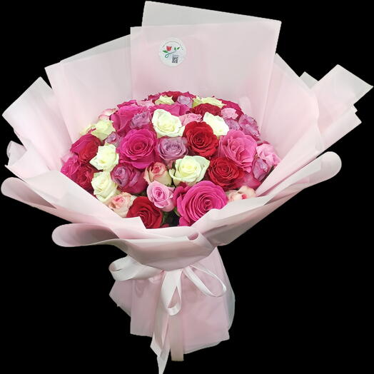 51 Mixed roses bouquet