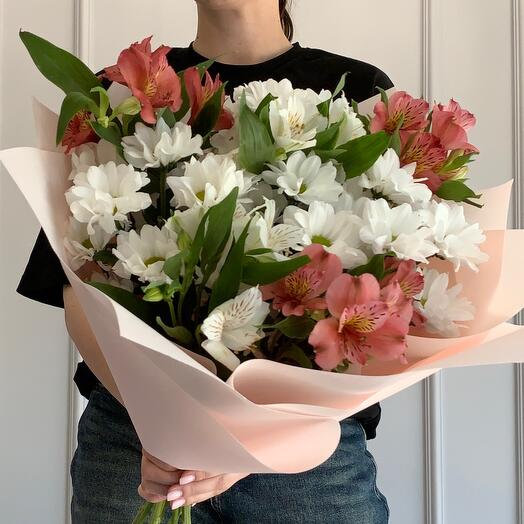 Хризантема и Альстромерия 💐