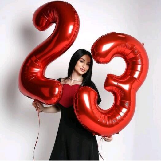 Шары  любые  цифры 2шт