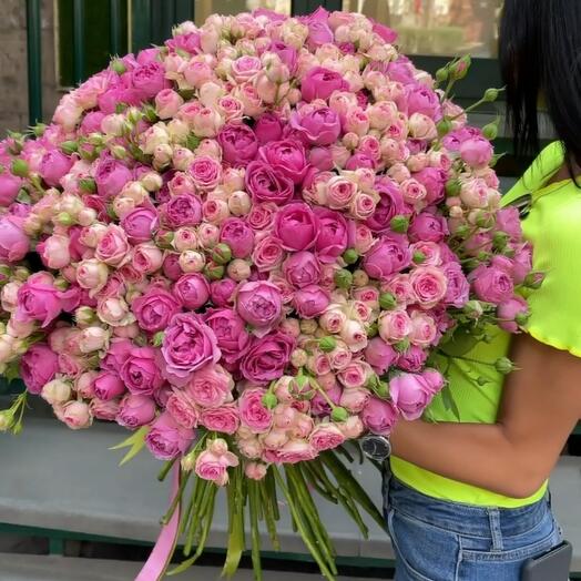 Кустовая  роза микс