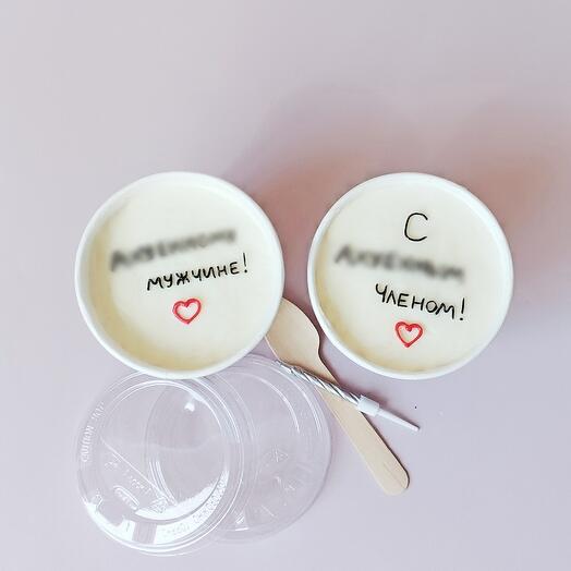 Cake to go торт в стакане бенто с собой " мужчине" на праздник день рождения мужчине парню мужу
