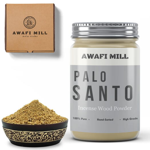 AWAFI MILL Palo Santo Incense Powder | Wild Peruvian - Bottle of 100 Gram