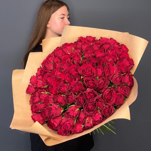 101 red Roses 40cm in craft