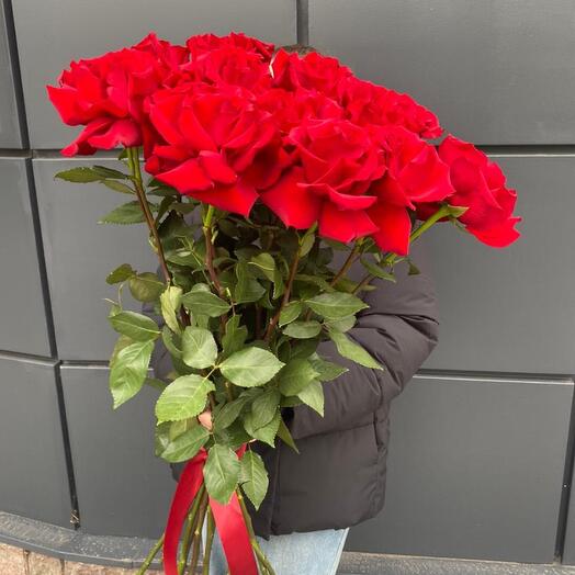 🌹Классика| 15 метровые Роза Эквадор | лента|Цветы в Уфе