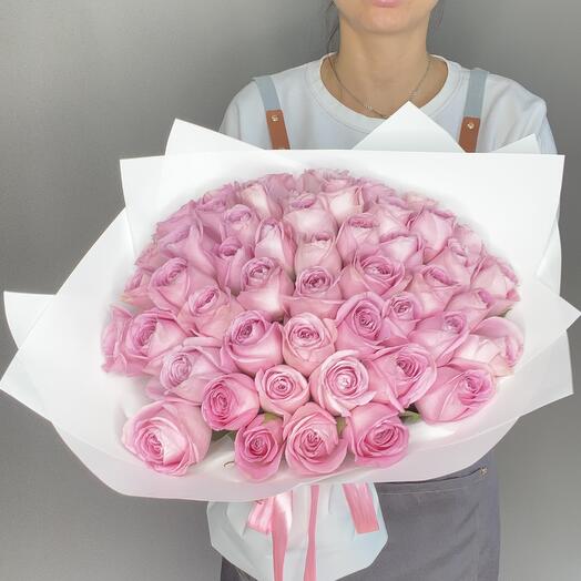The roses are pink