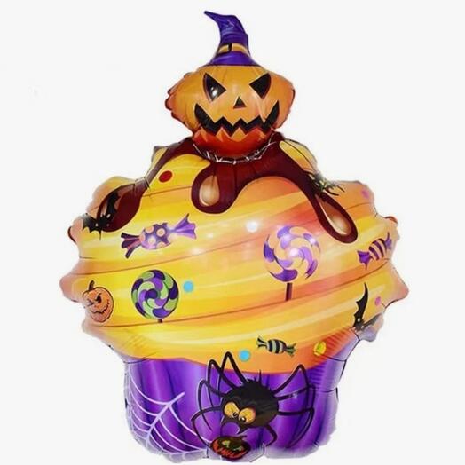 Фольгированный шар кекс капкейк на хэллоуин Halloween