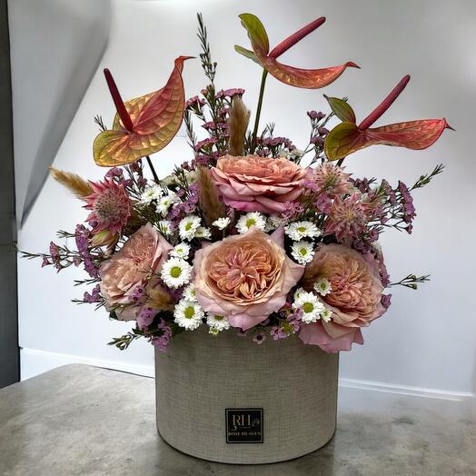 Pink and brown bouquet