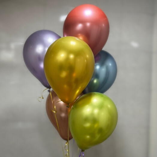 Набор воздушных Шаров (гелий) хром 6 шт. Set of helium balloons chrome 6 pcs