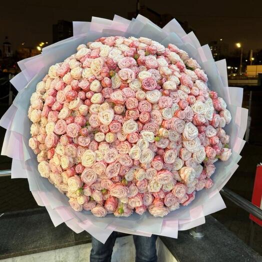 101 Bushy peony-shaped roses