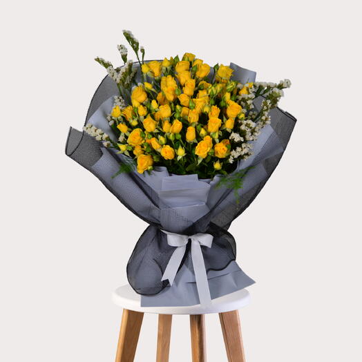 Yellow Spray Rose Bouquet