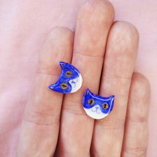 Handmade earrings "Kittens"