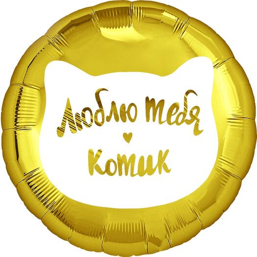 Шар Люблю тебя Котик