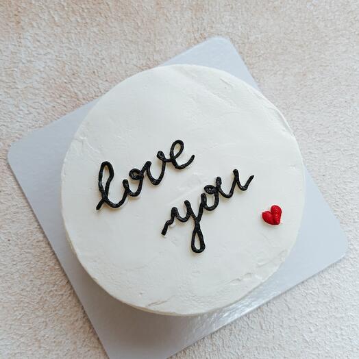 Бенто-торт без сахара Love you