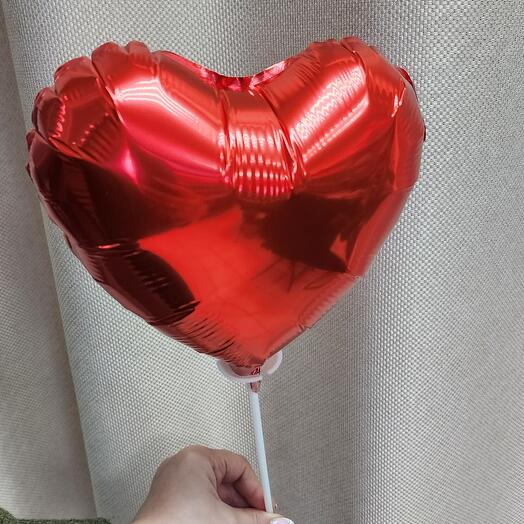 Шар красное сердце