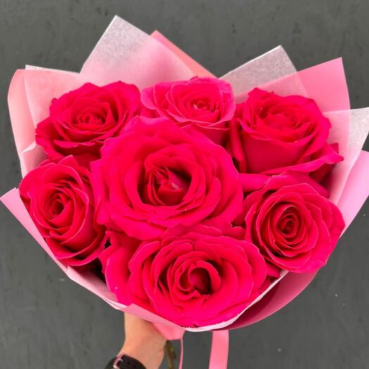 Ramo de 7 rosas fragantes de Pink Floyd