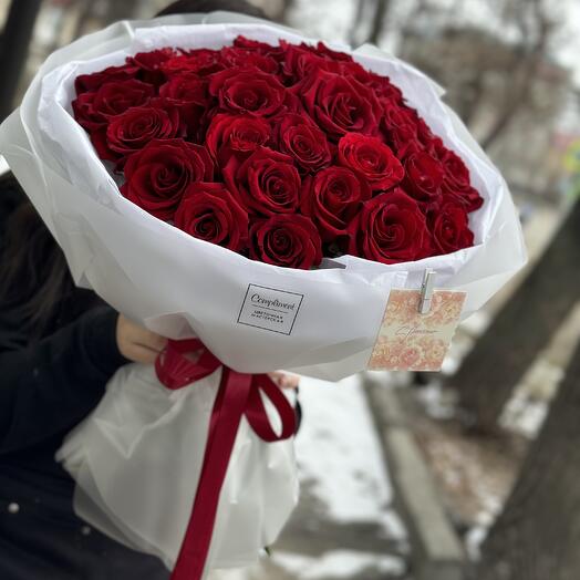 31 красная роза