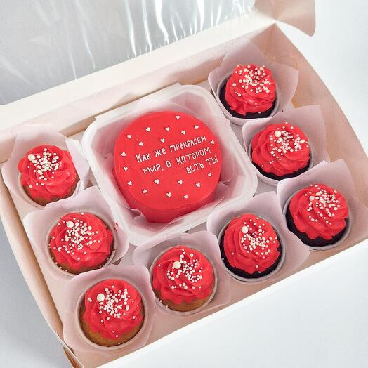 Набор бенто + 8капкейкиов