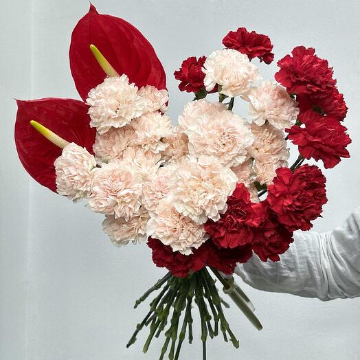 Сердце из цветов