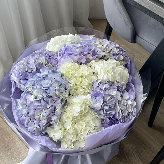 Букет гортензий Лавандовый Раф