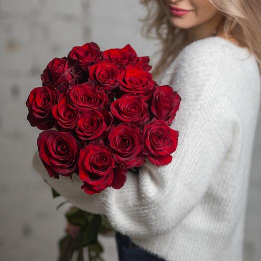 Red Roses 15 pieces Ecuador