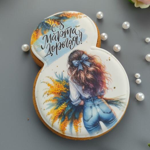 Пряник медово-имбирный "8 марта"