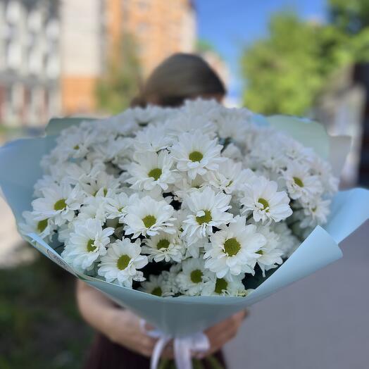Монобукет из хризантем