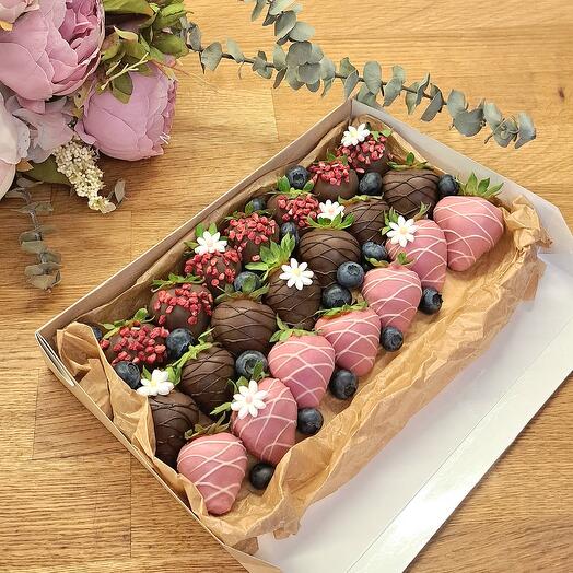 ХИТ ПРОДАЖ!!! Клубника в шоколаде, 18-21шт. к 14 февраля