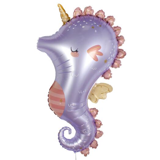 Шар из фольги «Морской конёк» с грузиком