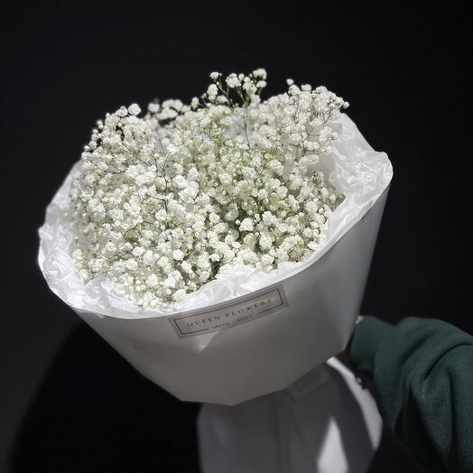 Нежный моно букет из белой гипсофилы🌱